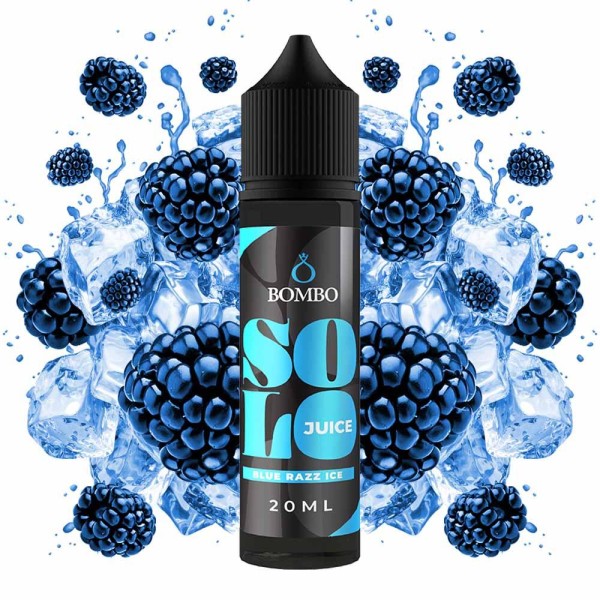 Bombo Solo Juice Blue Razz Ice Flavor Shot 20ml/60ml - Χονδρική